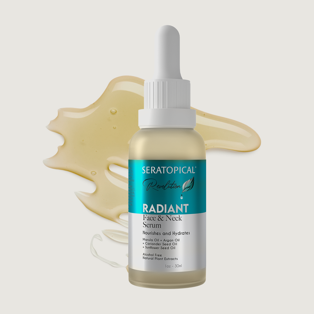 Seratopical Revolution Radiant Face & Neck Serum - Best Face Oil to Smooth  Fine Lines & Wrinkles - Sera Labs