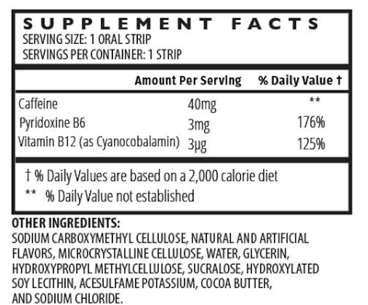 EnergY - Energy Supplement Strips