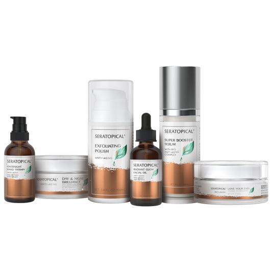 Seratopical anti-aging full suite product rendering